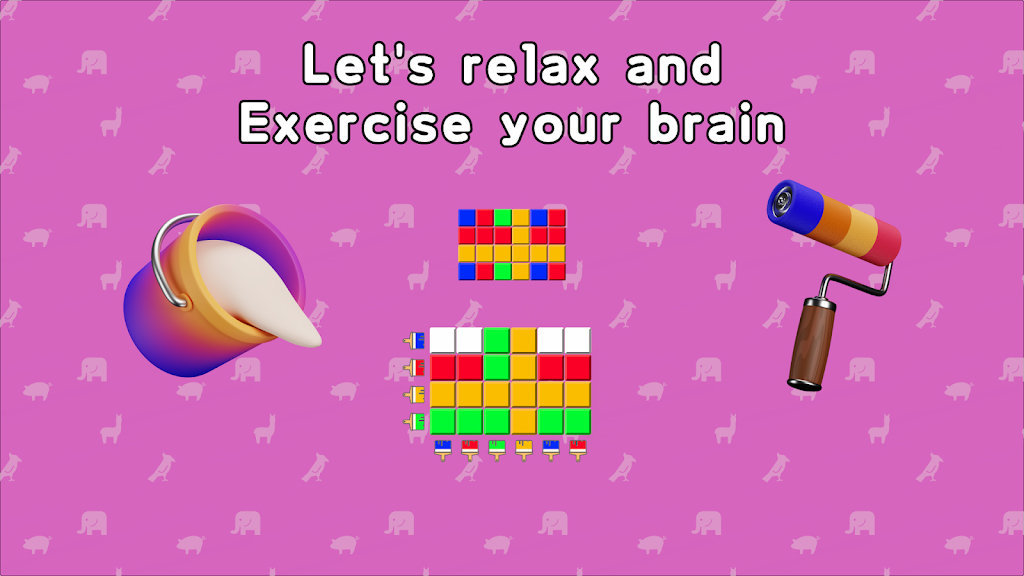 绘画拼图彩色瓷砖0