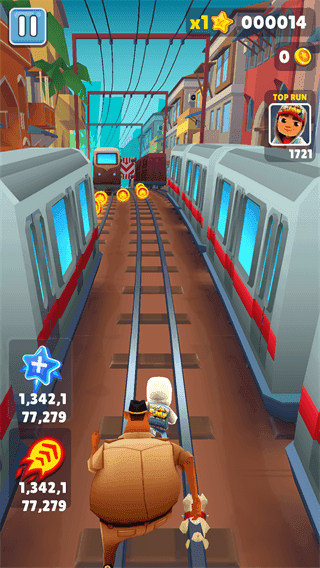 地铁跑酷中分头金币版本