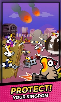 鸭与鸡闲置防御免内购版