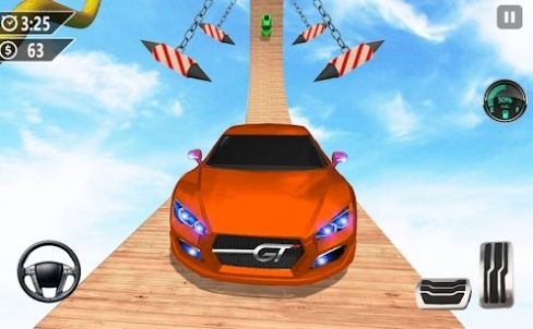 超级赛道汽车跳跃3D1