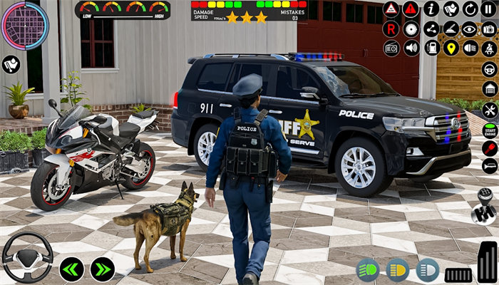 警车追逐游戏3D模拟0