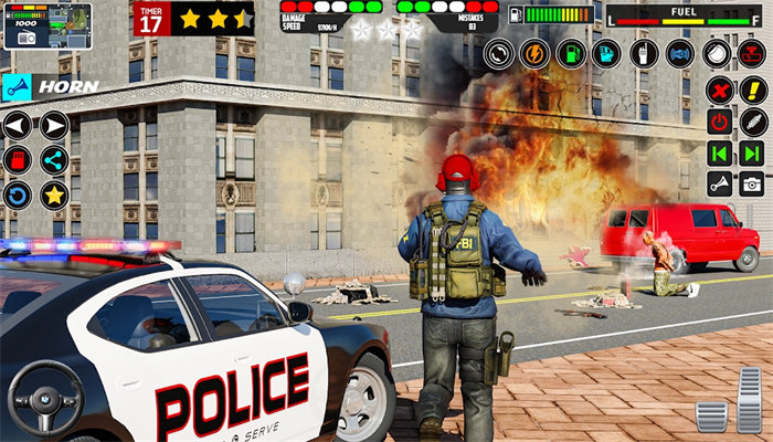 警车追逐游戏3D模拟1