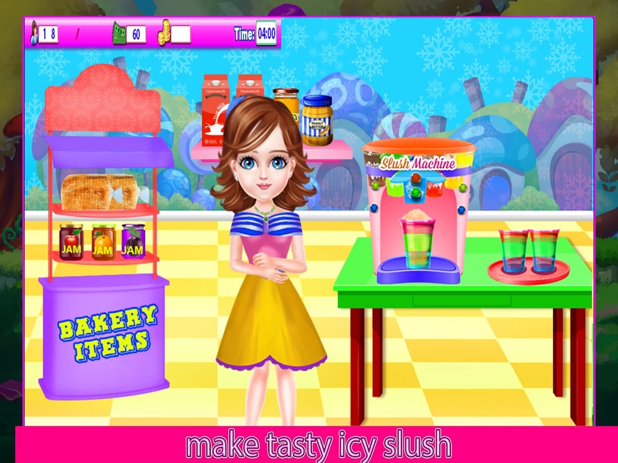 学校咖啡馆收银员女孩2