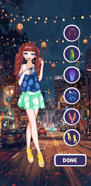 舞会准备的少女