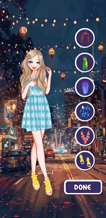 舞会准备的少女