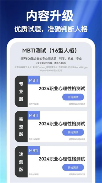 MBTI职业性格心理自测1