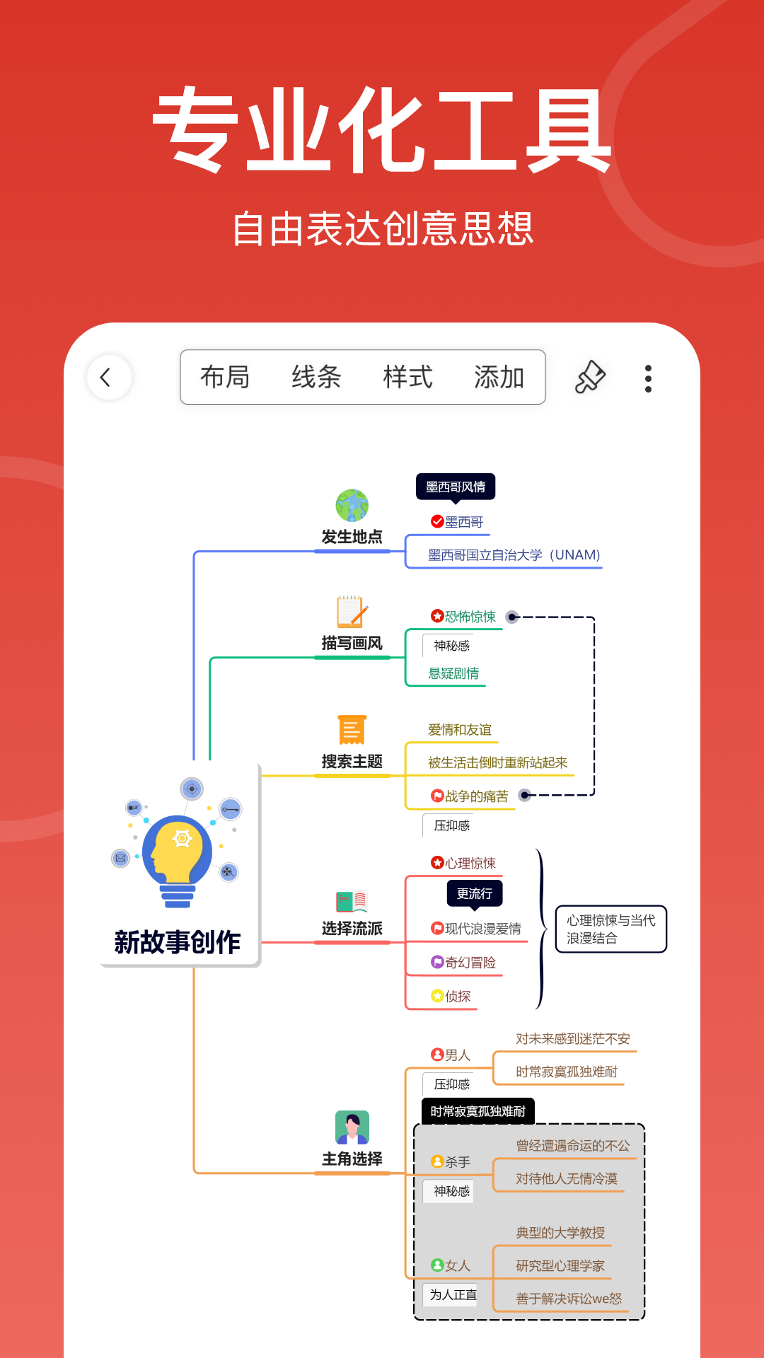 寻简思维导图软件3