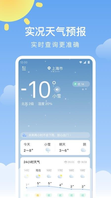 晴暖天气预报 1