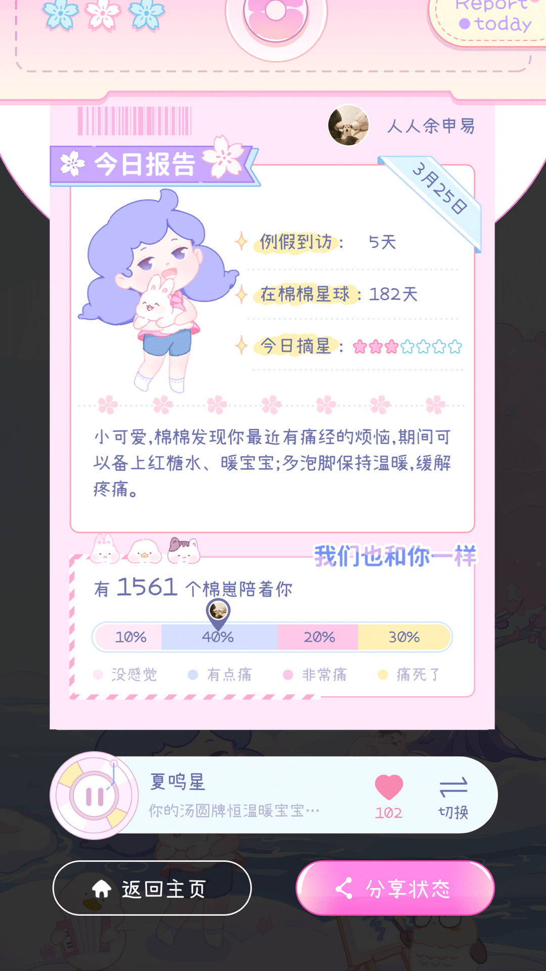 棉棉月历经期记录3