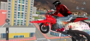 未来摩托车路驾驶0