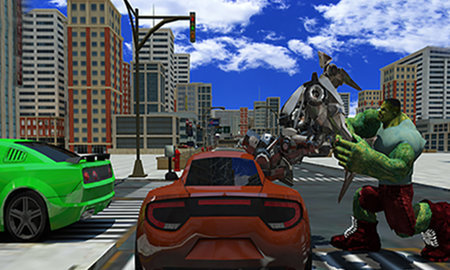 城市英雄战争机器人怪兽大战2