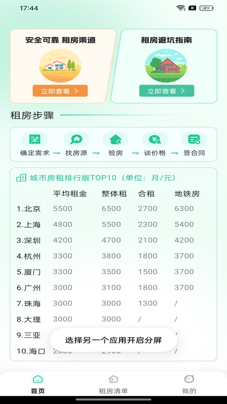 二手房租房新房