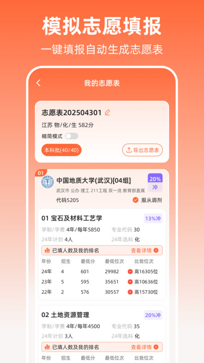 阳光高考志愿20254