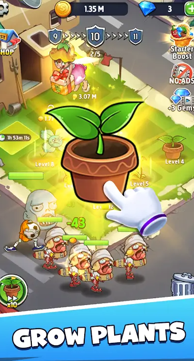 僵尸防御合并植物