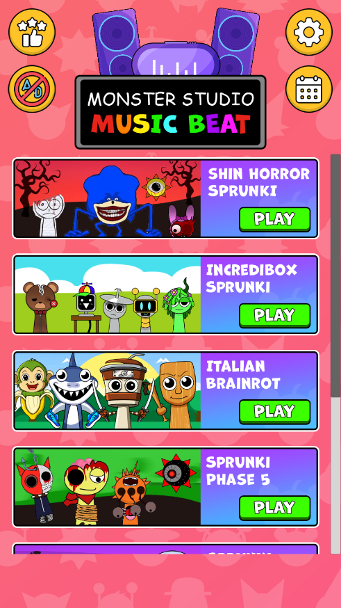 节奏盒子Sprunki怪物工作室