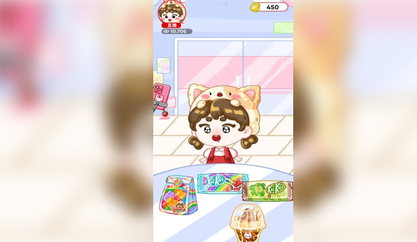 ASMR美食吃播直播间3