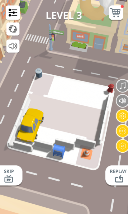 停车场挪车挑战