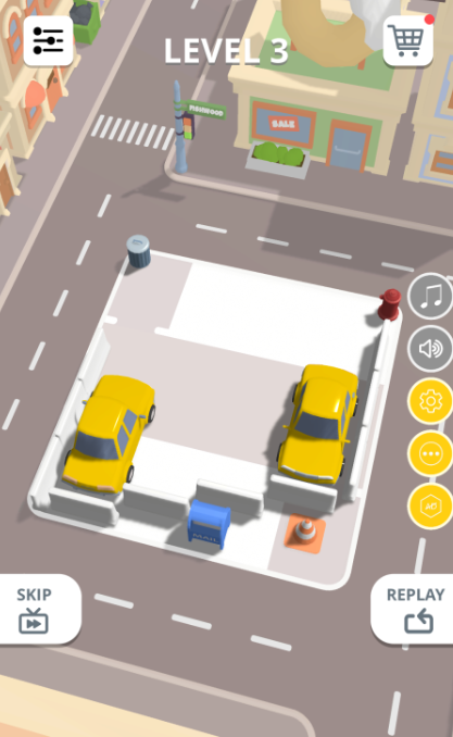 停车场挪车挑战