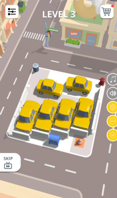 停车场挪车挑战