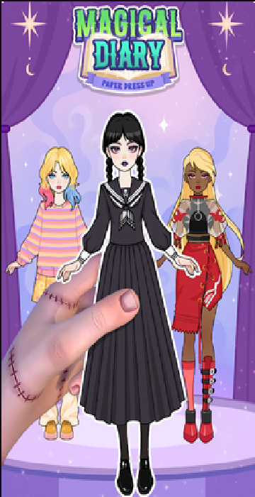 魔法日记纸上装扮