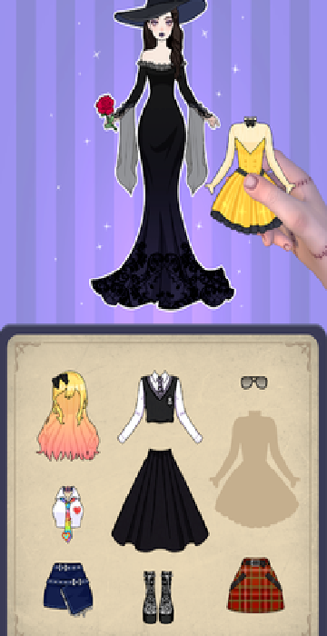 魔法日记纸上装扮