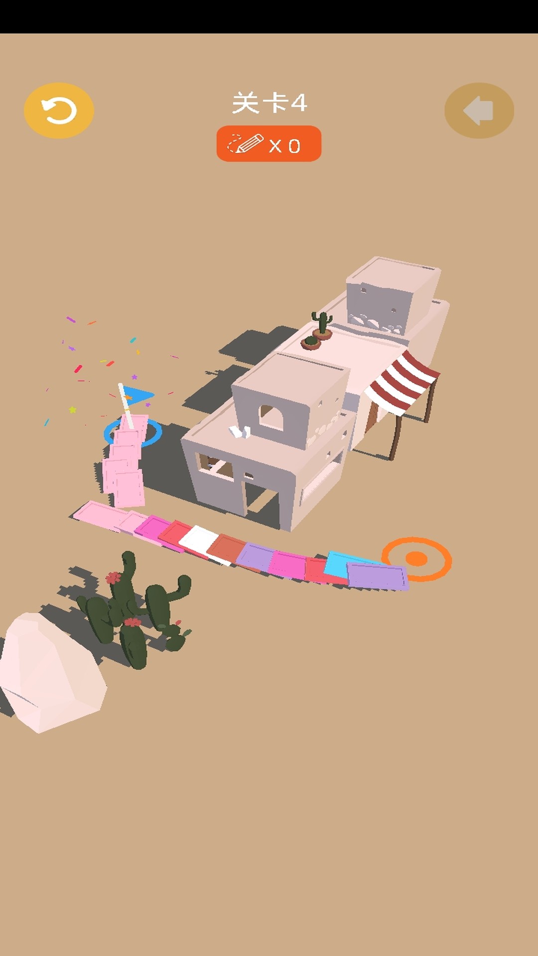 方块推送多米诺倒塌1