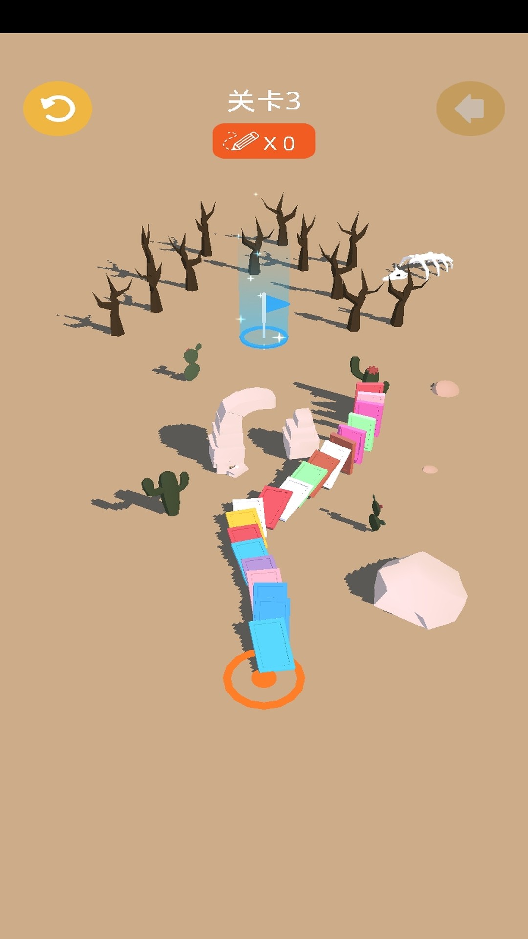 方块推送多米诺倒塌4