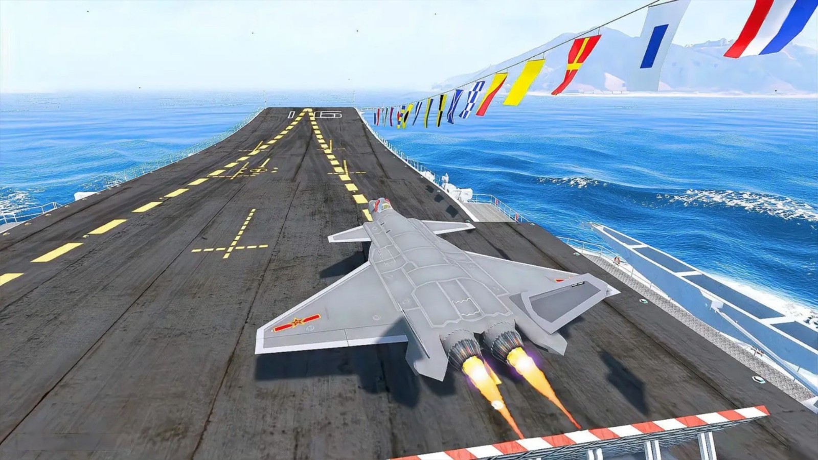舰载机起飞模拟1