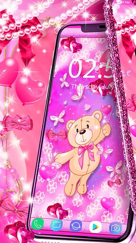 泰迪熊爱心动态壁纸4