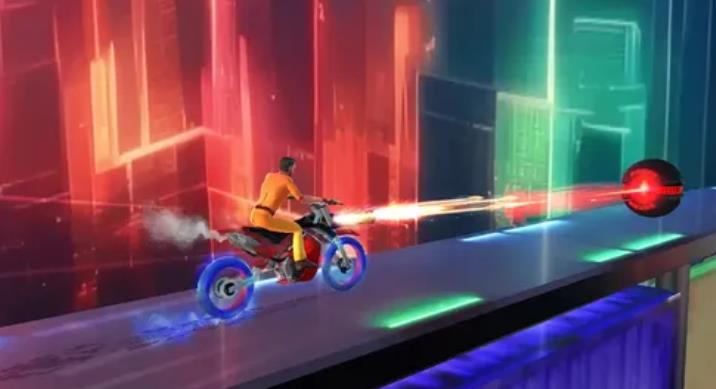 赛博骑士摩托与爆炸1