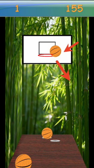 林间投篮