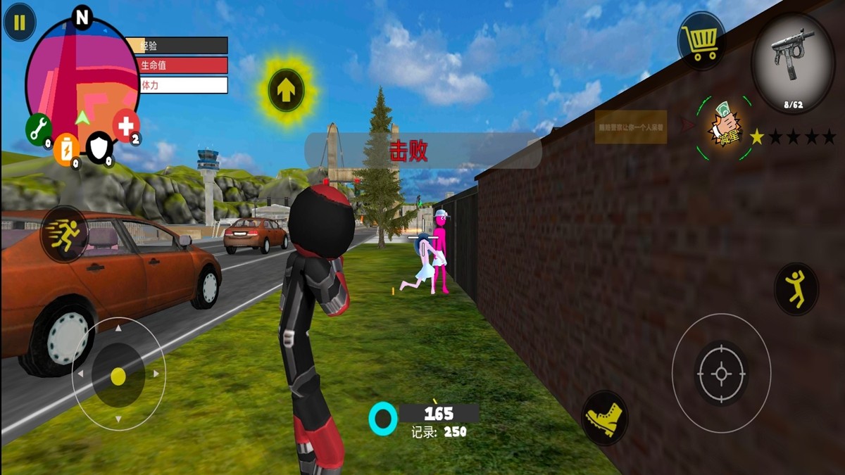 火柴人警察绳索英雄1