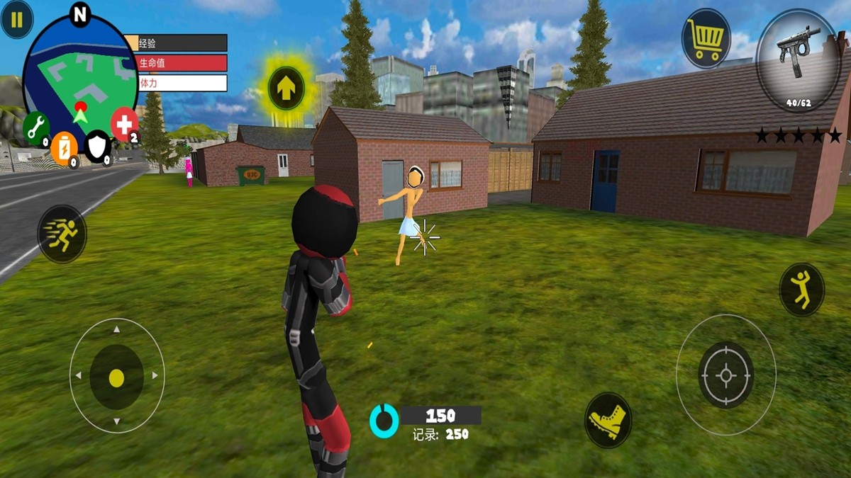 火柴人警察绳索英雄4