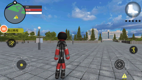 火柴人警察绳索英雄