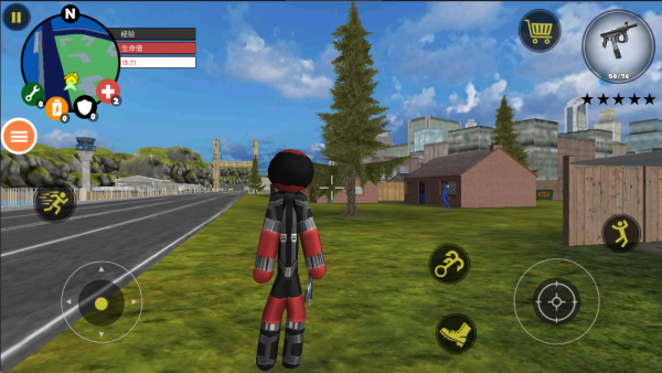 火柴人警察绳索英雄