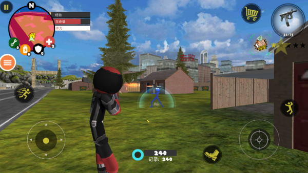 火柴人警察绳索英雄