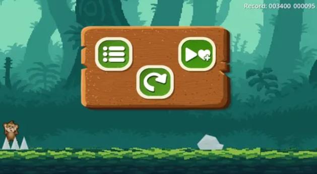 猴子跳跃丛林跑酷3