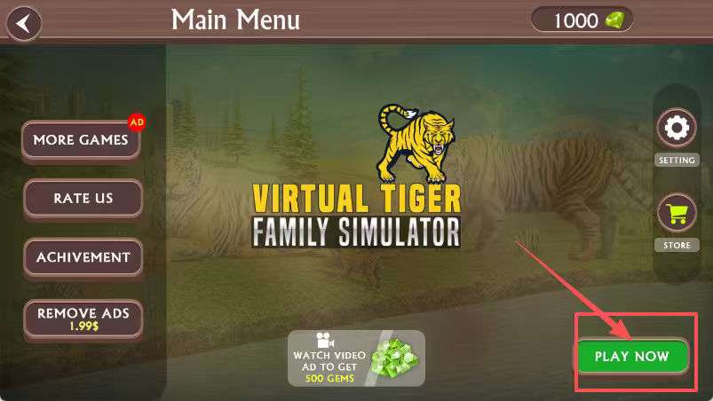 虚拟老虎家庭模拟器