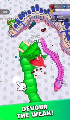 贪吃蛇冲刺3D对抗大战1