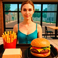 曼尼汉堡店双人厨房料理模拟器