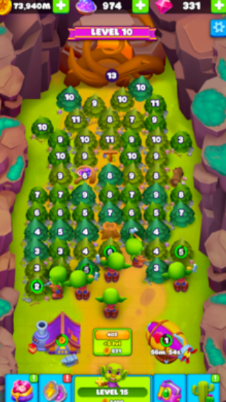 哥布林矿工放置合并3