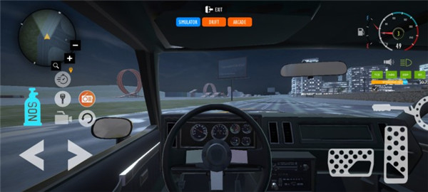 极速汽车驾驶城市街道