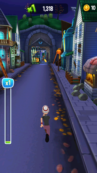 愤怒的老奶奶玩跑酷