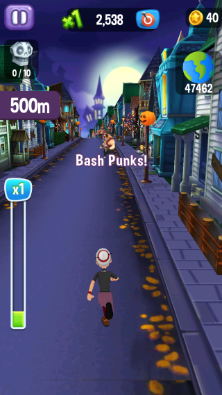 愤怒的老奶奶玩跑酷