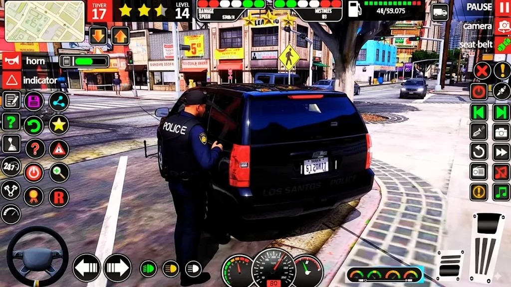 警车模拟公路追逐3