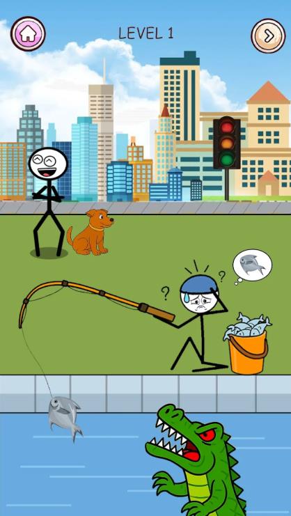 火柴人逃脱小偷谜题1