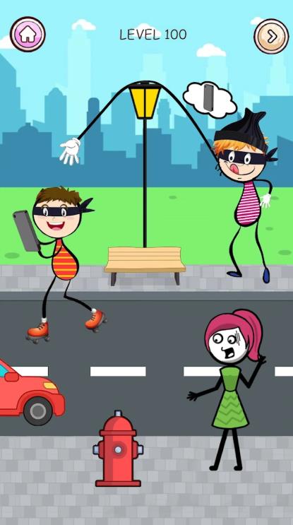 火柴人逃脱小偷谜题2