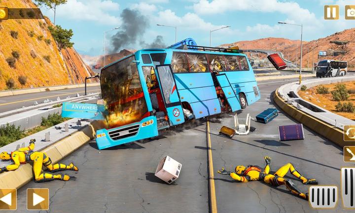3D高速公路巴士碰撞模拟器