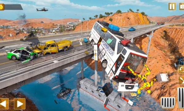 3D高速公路巴士碰撞模拟器