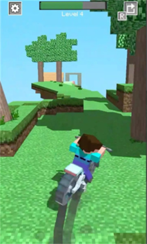 疯狂摩托方块竞速1